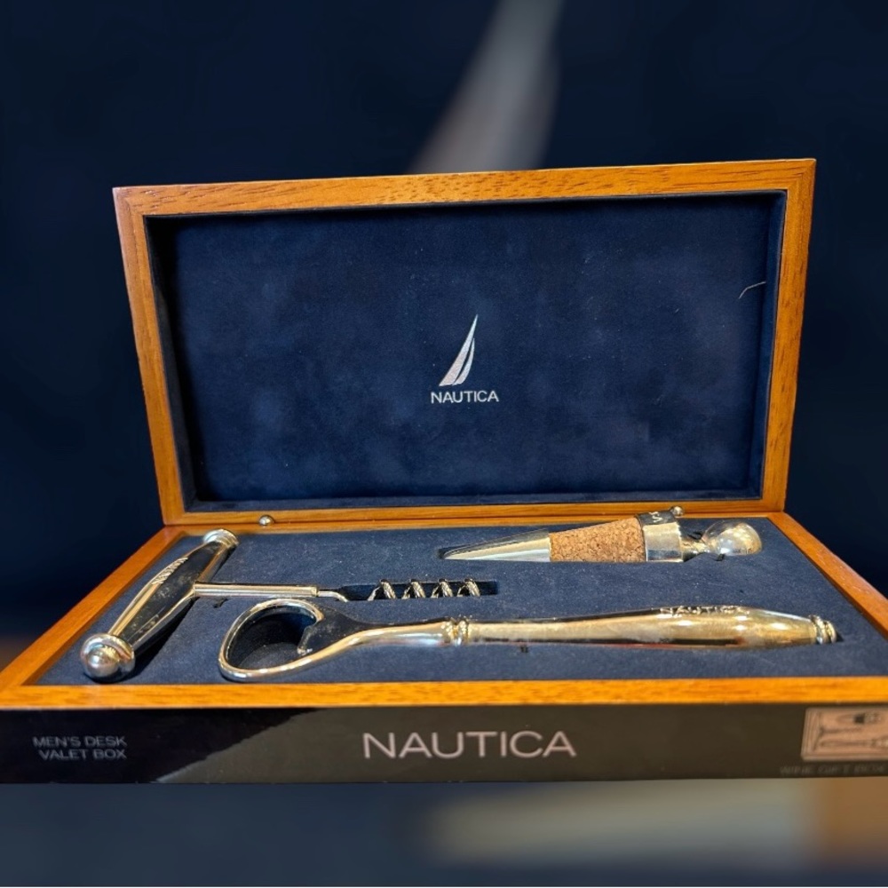 FREE with purchase: Nautica 3-piece set Stainless Steel Wine/Bottle Open…